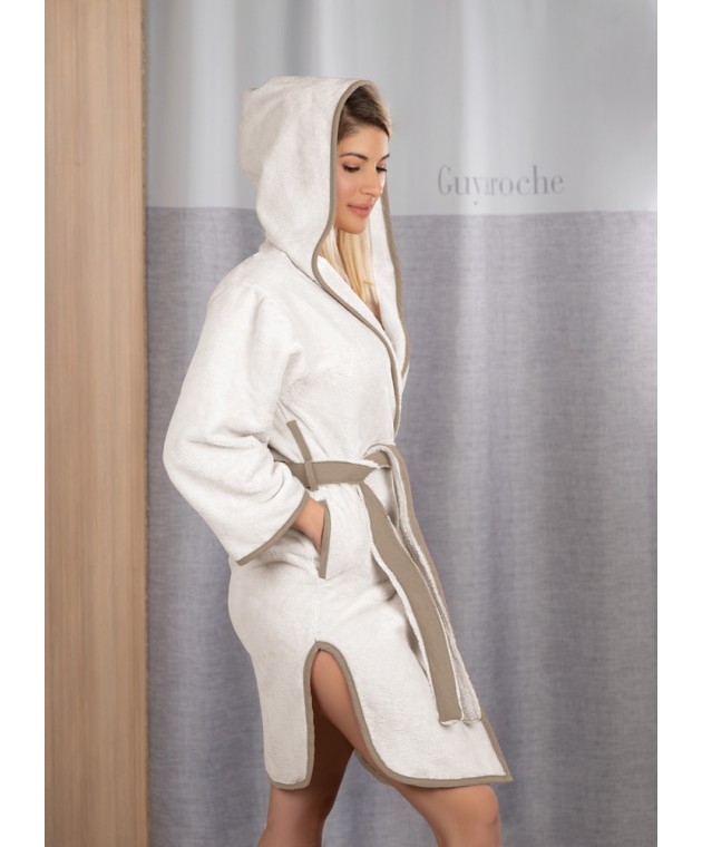 Μπουρνούζι NEW COMFY Sand - Small με κουκούλα Μπουρνούζια