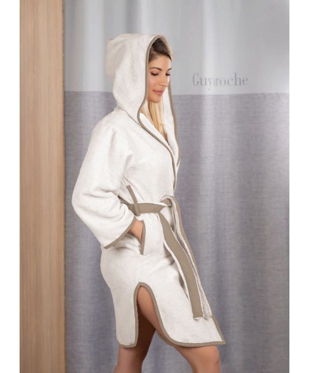 Μπουρνούζι NEW COMFY Sand - Medium με κουκούλα Μπουρνούζια