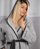 Μπουρνούζι NEW COMFY Smoke - Medium με κουκούλα Μπουρνούζια
