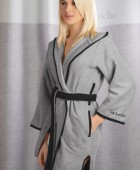 Μπουρνούζι NEW COMFY Smoke - Medium με κουκούλα Μπουρνούζια