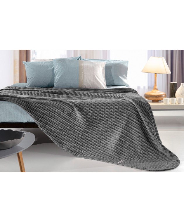 Κουβέρτα - Κάλυμμα κρεβατιού ETERNITY Anthracite 260X240 KING SIZE πικέ κουβέρτες
