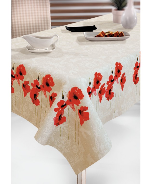 Τραπεζομάντηλο 11 Red 145X145 Τραπεζομάντηλα