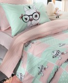 Σεντόνια σετ 3τμχ ROSIE Mint 160X260 Παιδικά Σεντόνια