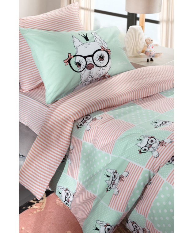 Σεντόνια σετ 3τμχ ROSIE Mint 160X260 Παιδικά Σεντόνια