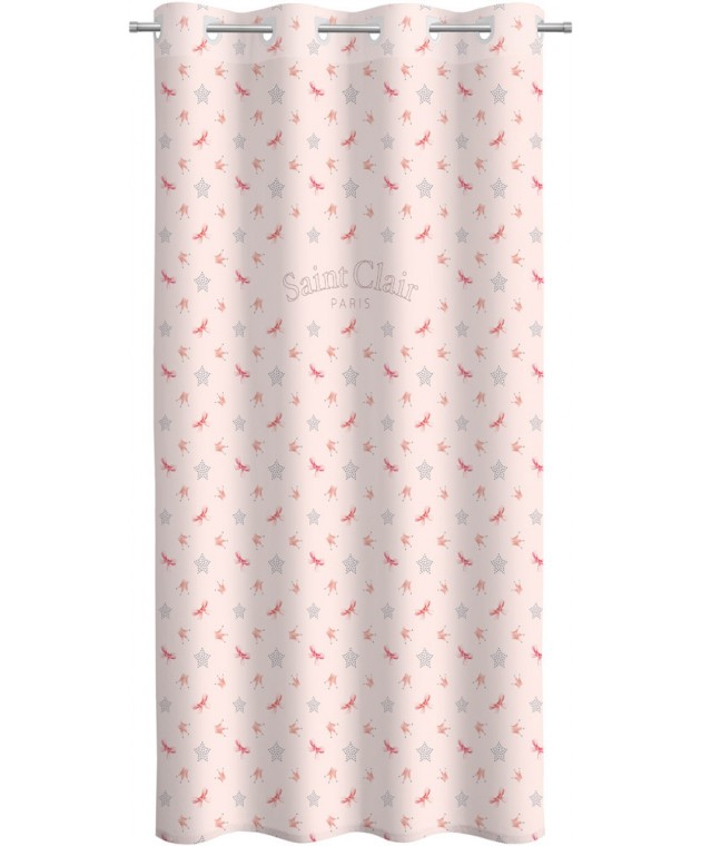 Koυρτίνα soft-touch ROSIE Pinky V2 160x240 Παιδικές Κουρτίνες