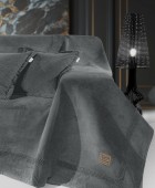 Αδιάβροχο & Αλέκιαστο ριχτάρι RUBICON Anthracite 170X150 Ριχτάρια Χειμωνιάτικα
