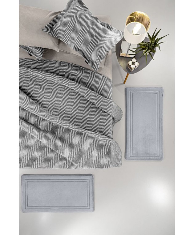 Χαλάκια SOFTY Silver 2τμχ 60x120 Χαλιά Κρεβατοκάμαρας