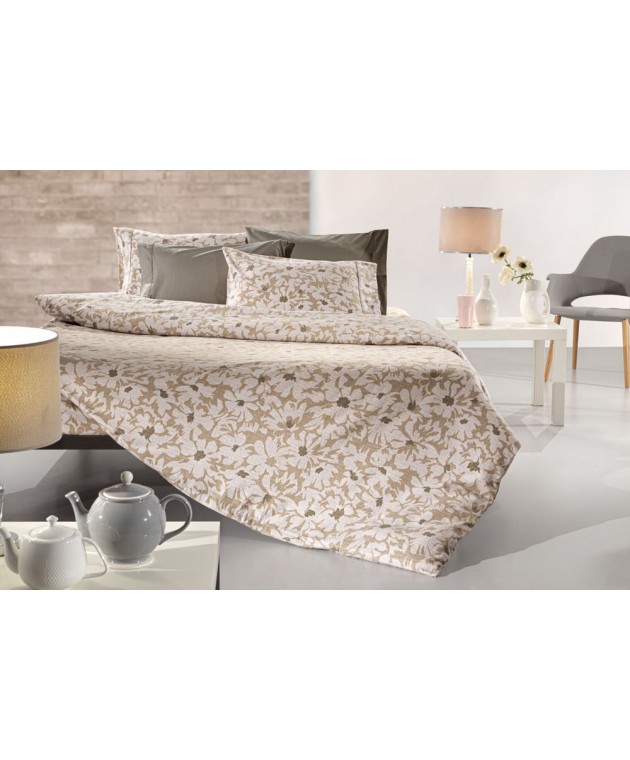 Σετ σεντόνια 3τμχ. MARTIN ALMOND FLANNEL 170X265 Σεντόνια Φανελένια Μονά