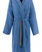 Μπουρνούζι με κουκούλα CASUAL BLUE MEDIUM Μπουρνούζια