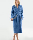 Μπουρνούζι με κουκούλα CASUAL BLUE MEDIUM Μπουρνούζια