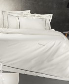 Σετ παπλωματοθήκη 3τμχ. BLEND SILVER - IVORY 240X250 Παπλωματοθήκες Υπέρδιπλες Μονόχρωμες