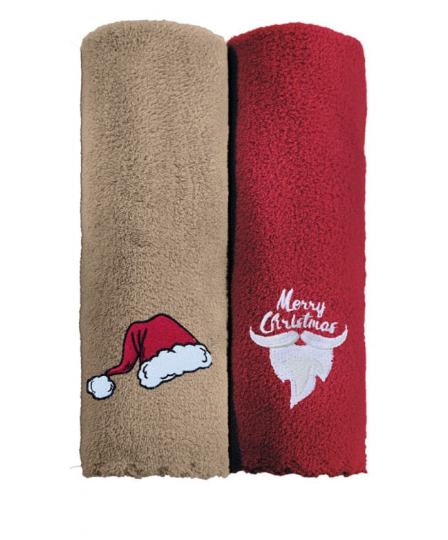 Πετσέτα Χριστουγεννιάτικη SET 1 (35X50) Πετσέτες Χριστουγεννιάτικες