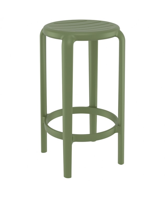 TOM 65εκ. ΣΚΑΜΠΟ OLIVE GREEN ΠΟΛ/ΝΙΟΥ Σκαμπώ / Πουφ