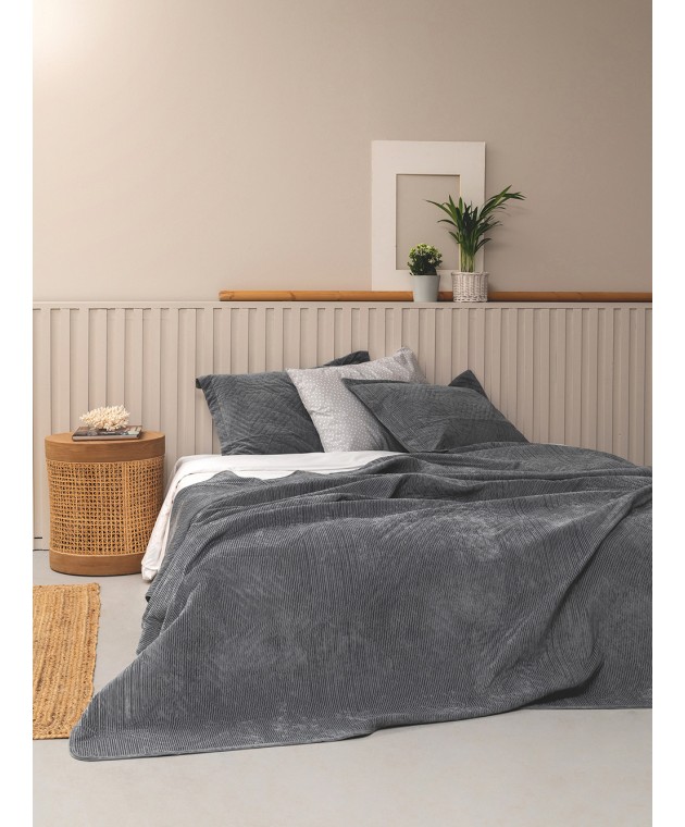 Κουβερλι Υπέρδιπλο 220x240 DIZZA GREY Κουβερλί Υπέρδιπλα