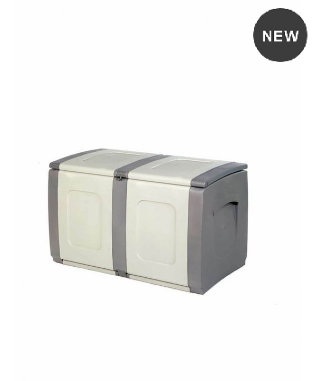 Μπαούλο Πλαστικό Μ94xΠ54xΥ57εκ. Regular Γκρι-Ανθρακί, HOMEPLAST ΕΠΙΠΛΑ