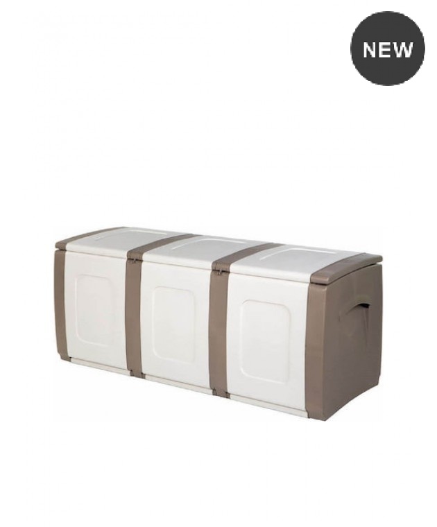 Μπαούλο Πλαστικό Μ138xΠ54xΥ57εκ. Bold Μπεζ-Ζαχαρί, HOMEPLAST ΕΠΙΠΛΑ