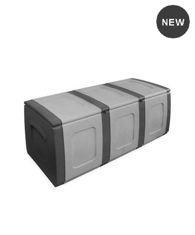 Μπαούλο Πλαστικό Μ138xΠ54xΥ57εκ. Bold Γκρι-Ανθρακί, HOMEPLAST ΕΠΙΠΛΑ