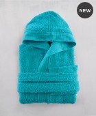 Μπουρνούζι παιδικό με κουκούλα (Νο 6-8) TWIST TURQUOISE, RYTHMOS HOME Παιδικά Μπουρνούζια