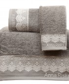 Πετσέτα 30x50 Karla 4 Grey Πετσέτες Mπάνιου