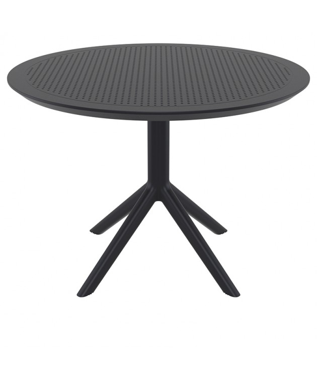 SKY BLACK Φ105X74εκ. ΤΡΑΠΕΖΙ ΠΟΛ/ΝΙΟΥ Τραπέζια