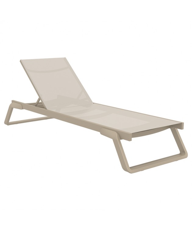 TROPIC ΞΑΠΛΩΣΤΡΑ TAUPE/TAUPE ΠΟΛ/ΝΙΟΥ 210X72X31εκ Ξαπλώστρες