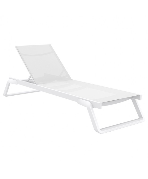 TROPIC ΞΑΠΛΩΣΤΡΑ WHITE/WHITE ΠΟΛ/ΝΙΟΥ 210X72X31εκ Ξαπλώστρες