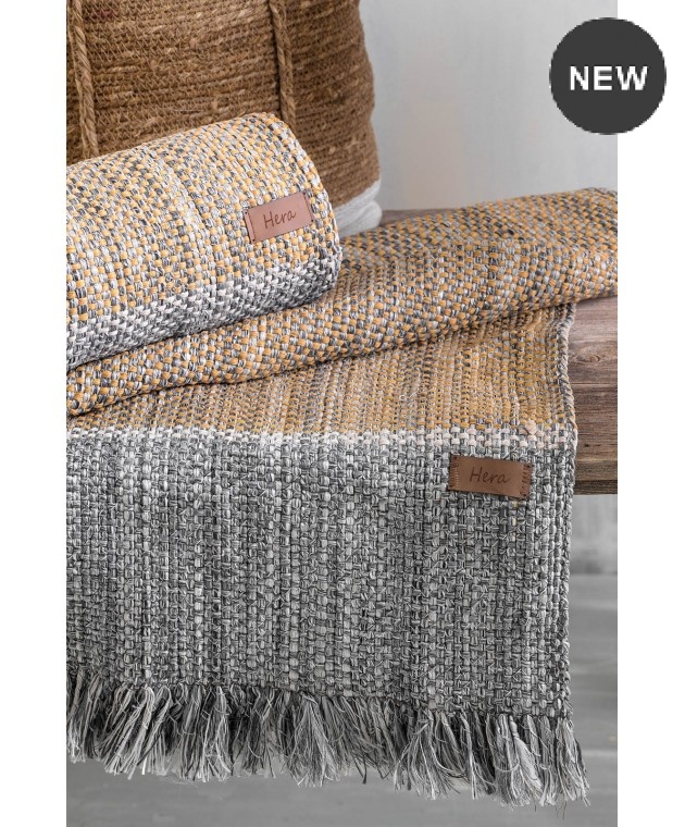 Χαλί (80Χ150) HERA GREY, RYTHMOS HOME Χαλιά Κρεβατοκάμαρας