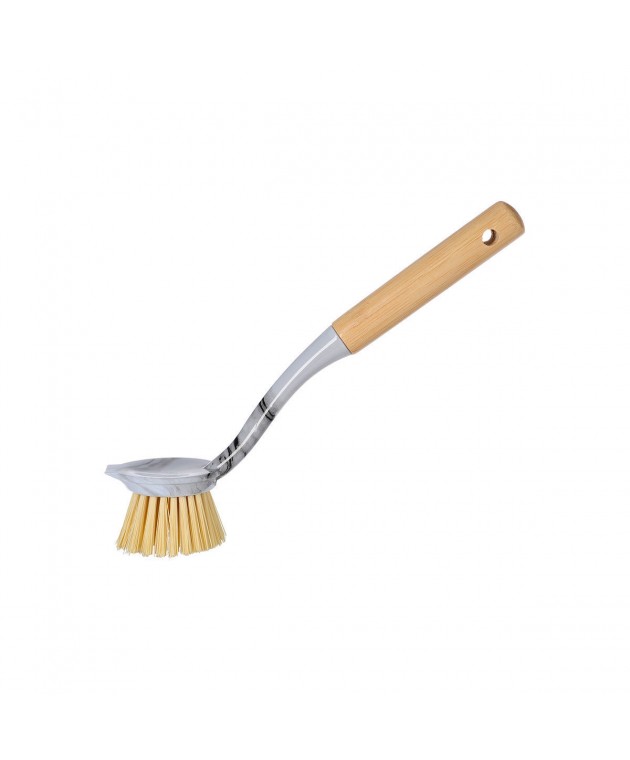 ESTIA ΒΟΥΡΤΣΑ ΚΑΘΑΡΙΣΜΟΥ ΠΙΑΤΩΝ BAMBOO ESSENTIALS MARBLE 04-14322 Gadgets Κουζίνας