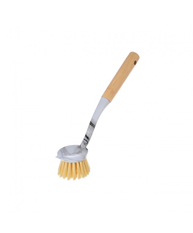 ESTIA ΒΟΥΡΤΣΑ ΚΑΘΑΡΙΣΜΟΥ ΠΙΑΤΩΝ BAMBOO ESSENTIALS MARBLE 04-14322 Gadgets Κουζίνας