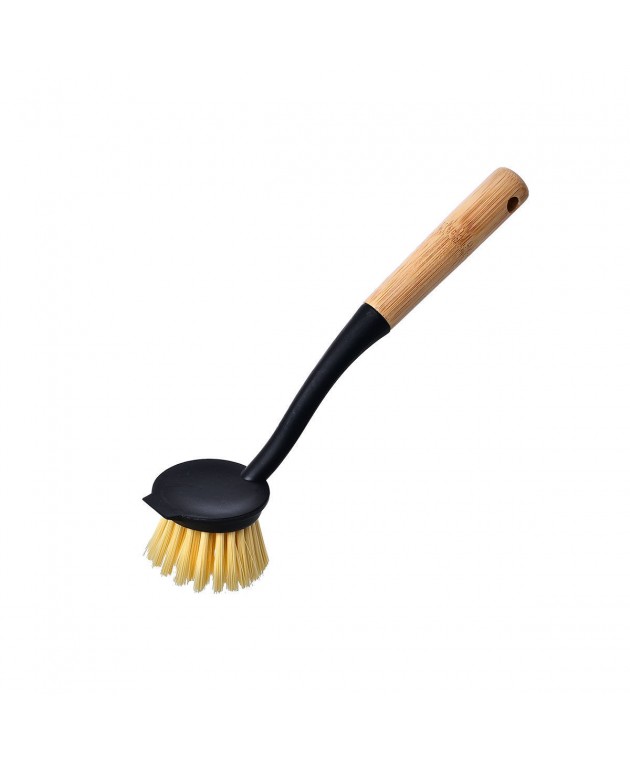 ESTIA ΒΟΥΡΤΣΑ ΚΑΘΑΡΙΣΜΟΥ ΠΙΑΤΩΝ BAMBOO ESSENTIALS BLACK 04-14247 Οικιακά Είδη