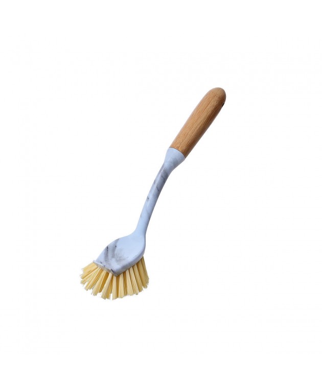 ESTIA ΒΟΥΡΤΣΑ ΚΑΘΑΡΙΣΜΟΥ ΠΙΑΤΩΝ ΧΕΙΡΟΣ BAMBOO ESSENTIALS MARBLE 04-14339 Gadgets Κουζίνας