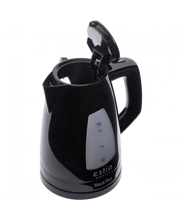 ESTIA ΒΡΑΣΤΗΡΑΣ BLACK PLUS ΠΛΑΣΤΙΚΟΣ 2200w 1.7lt ΜΑΥΡΟΣ ΟΙΚΙΑΚΑ