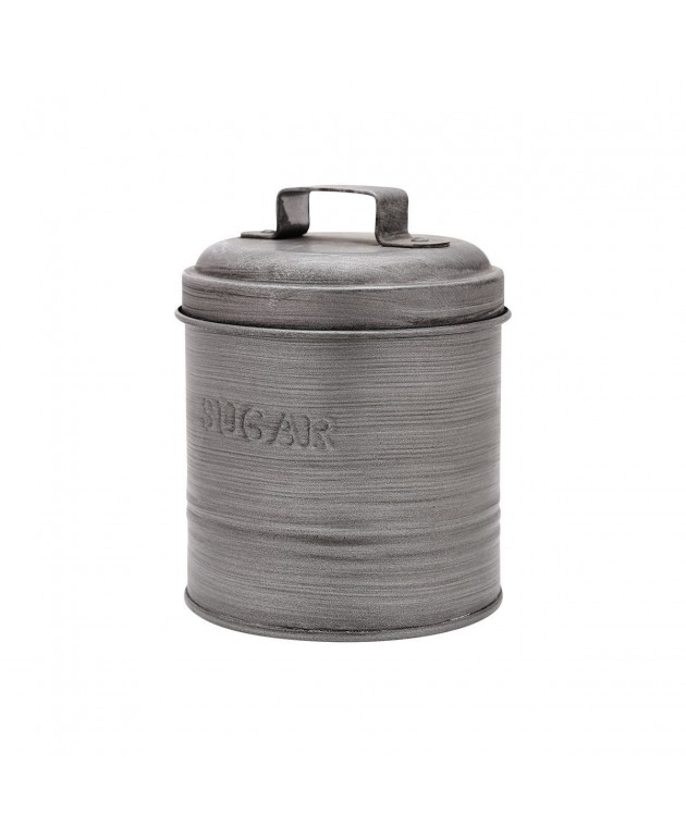 ESTIA ΔΟΧΕΙΟ ΖΑΧΑΡΗΣ ΜΕΤΑΛΛΙΚΟ 11x11x14cm ΜΕ ΑΕΡΟΣΤΕΓΕΣ ΚΑΠΑΚΙ 01-13318 Βάζα Κουζίνας