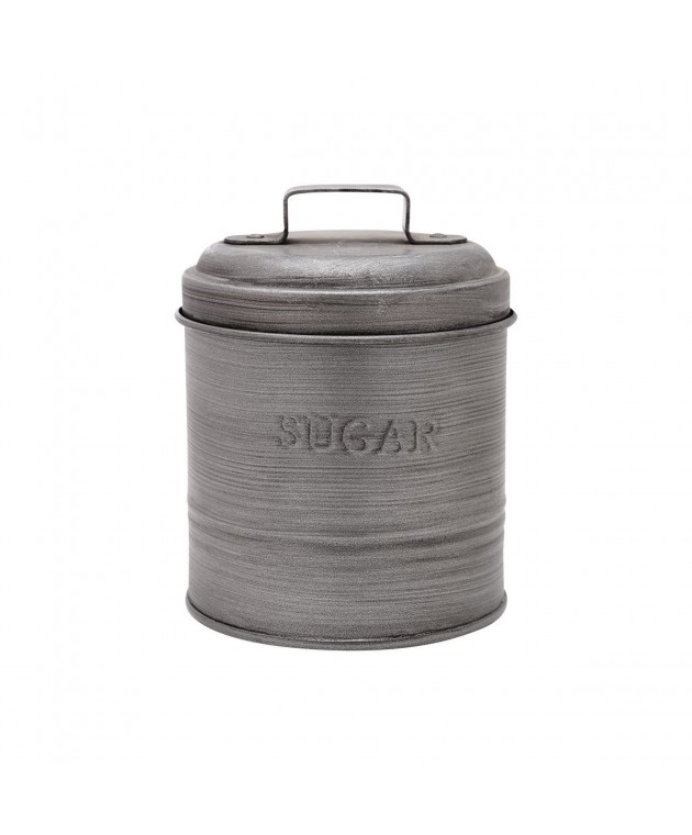 ESTIA ΔΟΧΕΙΟ ΖΑΧΑΡΗΣ ΜΕΤΑΛΛΙΚΟ 11x11x14cm ΜΕ ΑΕΡΟΣΤΕΓΕΣ ΚΑΠΑΚΙ 01-13318 Βάζα Κουζίνας