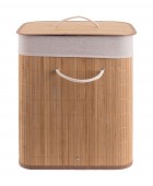 ESTIA ΚΑΛΑΘΙ ΑΠΛΥΤΩΝ BAMBOO ESSENTIALS ΠΤΥΣΣΟΜΕΝΟ ΟΡΘΟΓΩΝΙΟ 60lt 02-12816 Καλάθια Απλύτων
