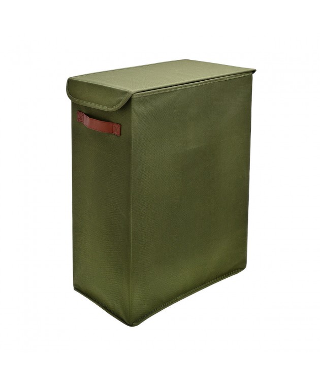 ESTIA ΚΑΛΑΘΙ ΑΠΛΥΤΩΝ ΠΟΛΥΕΣΤΕΡΑ 38x21x55cm OLIVE GREEN 02-14926 Καλάθια Απλύτων
