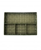 ESTIA ΚΑΛΑΘΙ ΟΡΓΑΝΩΣΗΣ 4 ΘΕΣΕΩΝ 33x23x6cm OLIVE GREEN Διακοσμητικά Καλάθια