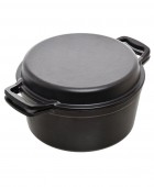 ESTIA ΚΑΤΣΑΡΟΛΑ IRON 2 ΣΕ 1 ΜΑΝΤΕΜΕΝΙΑ  25cm ΜΕ ΚΑΠΑΚΙ-ΤΗΓΑΝΙ 01-14582 Κατσαρόλες
