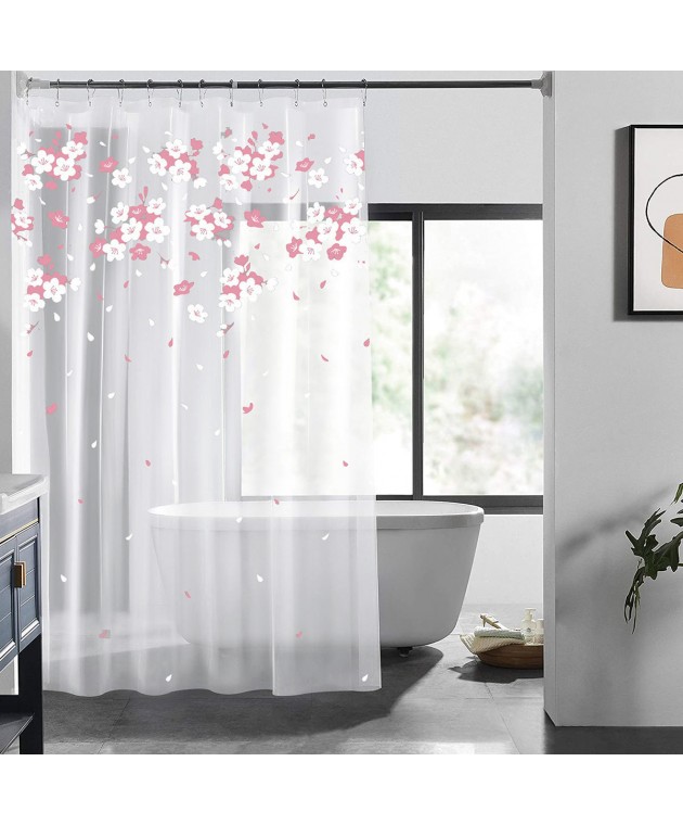 ESTIA ΚΟΥΡΤΙΝΑ ΜΠΑΝΙΟΥ ΑΔΙΑΒΡΟΧΗ PEVA 180x180cm FLORAL 02-11680 Κουρτίνες Mπάνιου