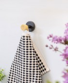 ESTIA ΚΡΕΜΑΣΤΡΑ ΕΠΙΤΟΙΧΙΑ BAMBOO ESSENTIALS ΜΟΝΗ ΜΕΤΑΛΛΙΚΗ ΜΑΥΡΗ 02-14742 Κρεμάστρες  Πόρτας