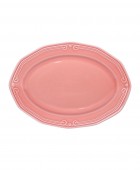 ESTIA ΠΙΑΤΕΛΑ ΟΒΑΛ ATHÉNÉE ΠΟΡΣΕΛΑΝΙΝΗ ΑΝΑΓΛΥΦΗ 25cm ROSE Πιατέλες