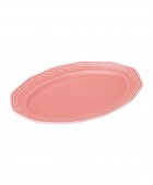 ESTIA ΠΙΑΤΕΛΑ ΟΒΑΛ ATHÉNÉE ΠΟΡΣΕΛΑΝΙΝΗ ΑΝΑΓΛΥΦΗ 25cm ROSE Πιατέλες