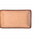 ESTIA ΠΙΑΤΕΛΑ ΟΡΘΟΓΩΝΙΑTERRA SALMON ΠΟΡΣΕΛΑΝΙΝΗ 21x10.5cm 07-15992 Πιατέλες