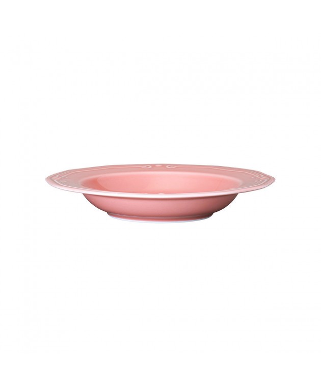 ESTIA ΠΙΑΤΟ ΒΑΘΥ ATHÉNÉE ΠΟΡΣΕΛΑΝΙΝΟ ΑΝΑΓΛΥΦΟ 23cm  ROSE 07-13561 Πιάτα Βαθιά