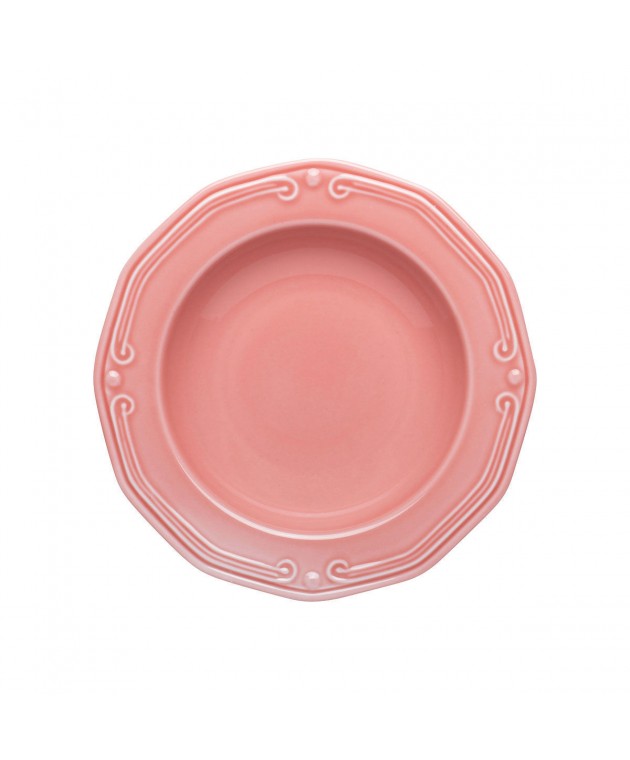 ESTIA ΠΙΑΤΟ ΒΑΘΥ ATHÉNÉE ΠΟΡΣΕΛΑΝΙΝΟ ΑΝΑΓΛΥΦΟ 23cm  ROSE 07-13561 Πιάτα Βαθιά