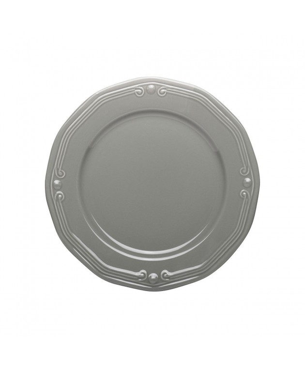 ESTIA ΠΙΑΤΟ ΡΗΧΟ ATHÉNÉE ΠΟΡΣΕΛΑΝΙΝΟ ΑΝΑΓΛΥΦΟ 27cm GREY 07-13653 Πιάτα Ρηχά
