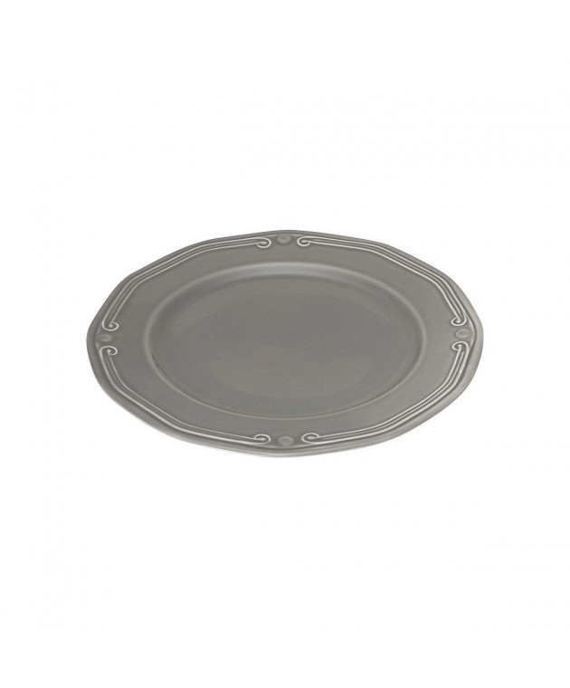 ESTIA ΠΙΑΤΟ ΡΗΧΟ ATHÉNÉE ΠΟΡΣΕΛΑΝΙΝΟ ΑΝΑΓΛΥΦΟ 27cm GREY 07-13653 Πιάτα Ρηχά