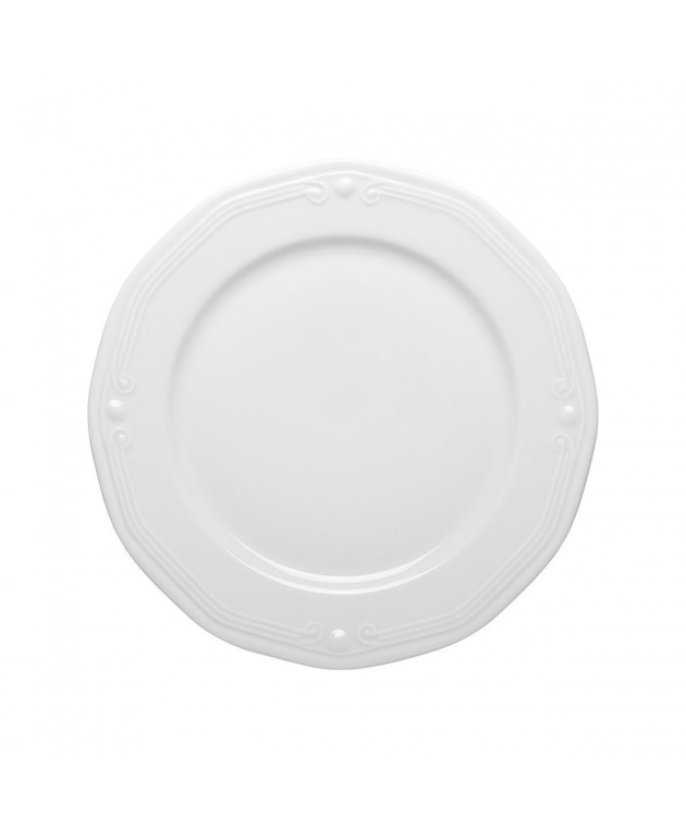 ESTIA ΠΙΑΤΟ ΡΗΧΟ ATHÉNÉE ΠΟΡΣΕΛΑΝΙΝΟ ΑΝΑΓΛΥΦΟ 27cm WHITE Πιάτα Ρηχά