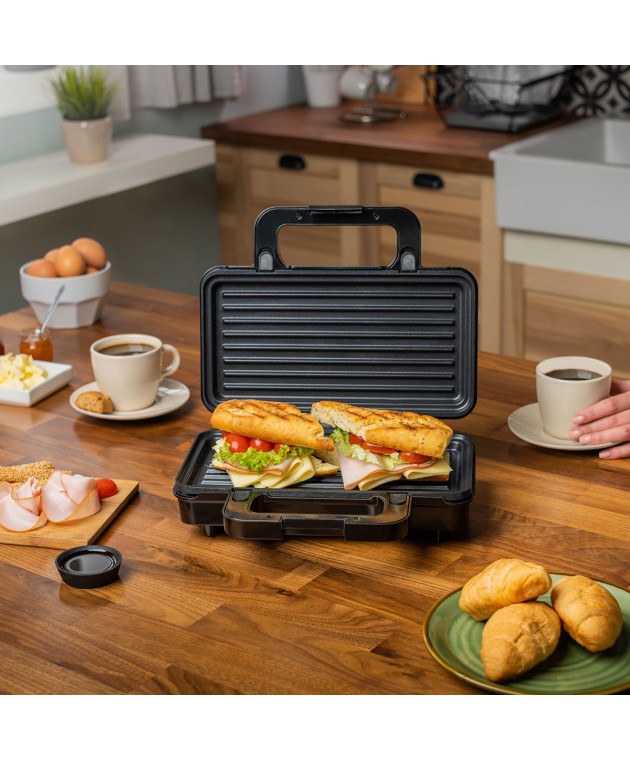 ESTIA ΤΟΣΤΙΕΡΑ KING TOAST 2 ΘΕΣΕΩΝ 900w ΜΕ ΒΑΘΙΕΣ ΑΠΟΣΠΩΜΕΝΕΣ ΑΝΤΙΚΟΛΛΗΤΙΚΕΣ ΠΛΑΚΕΣ 06-12359 ΟΙΚΙΑΚΑ