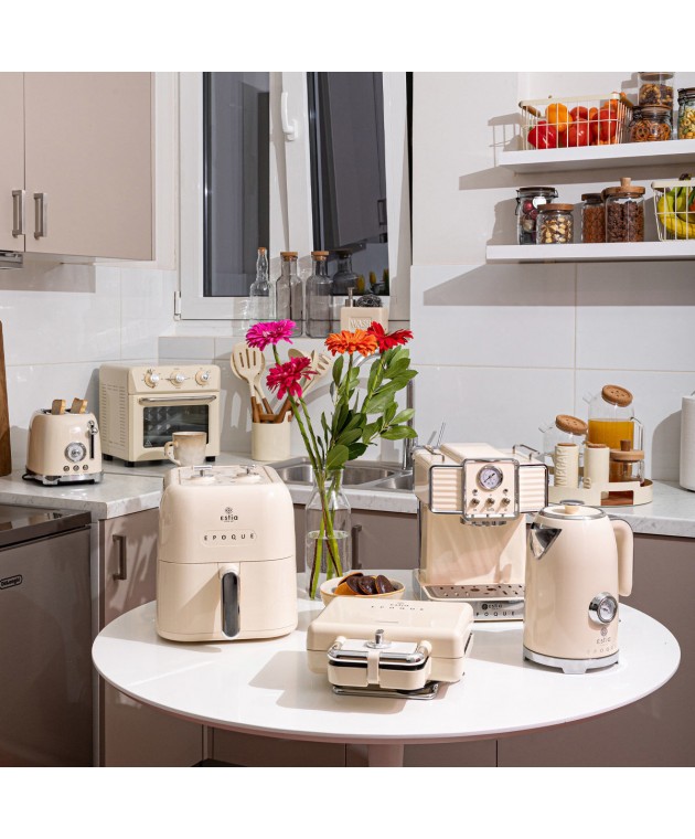 ESTIA ΦΡΥΓΑΝΙΕΡΑ ΡΕΤΡΟ EPOQUE 2 ΘΕΣΕΩΝ 815w ΚΡΕΜ 06-12151 ΟΙΚΙΑΚΑ